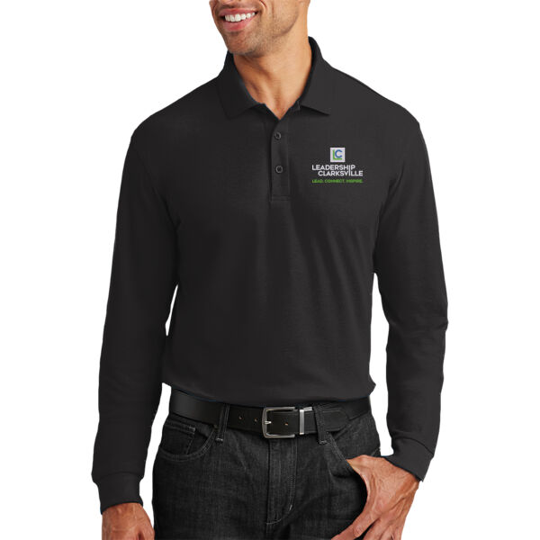 Leadership Clarksville  - Long Sleeve Core Classic Pique Polo Thumbnail